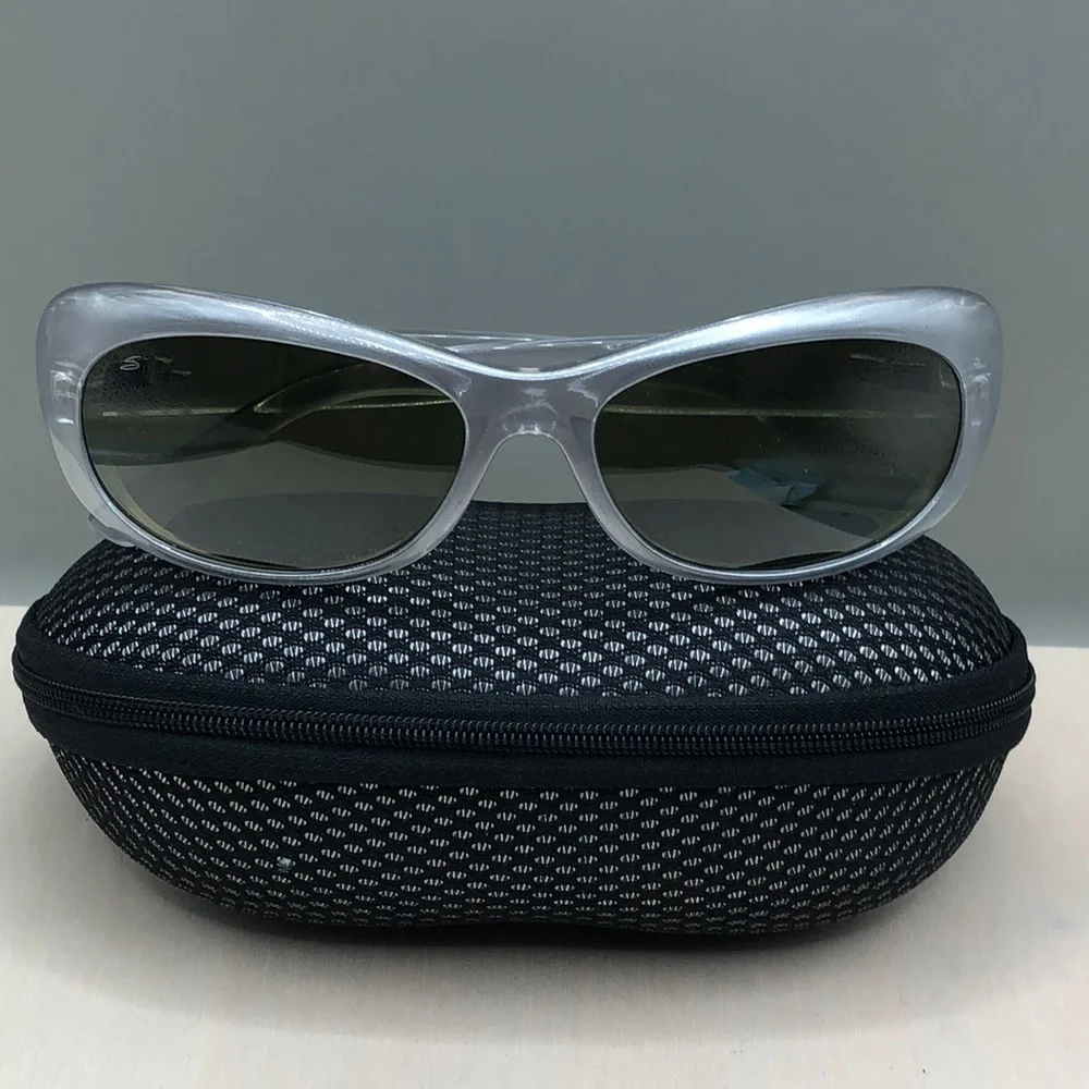 Serengeti Sunglasses Bella 7745 PIU Polarized Italy Silver-Clear.